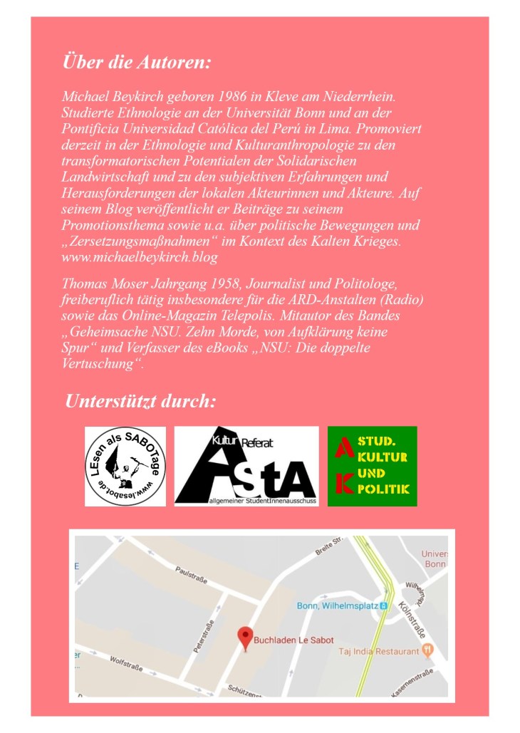 Flyer Entwurf Rückseite