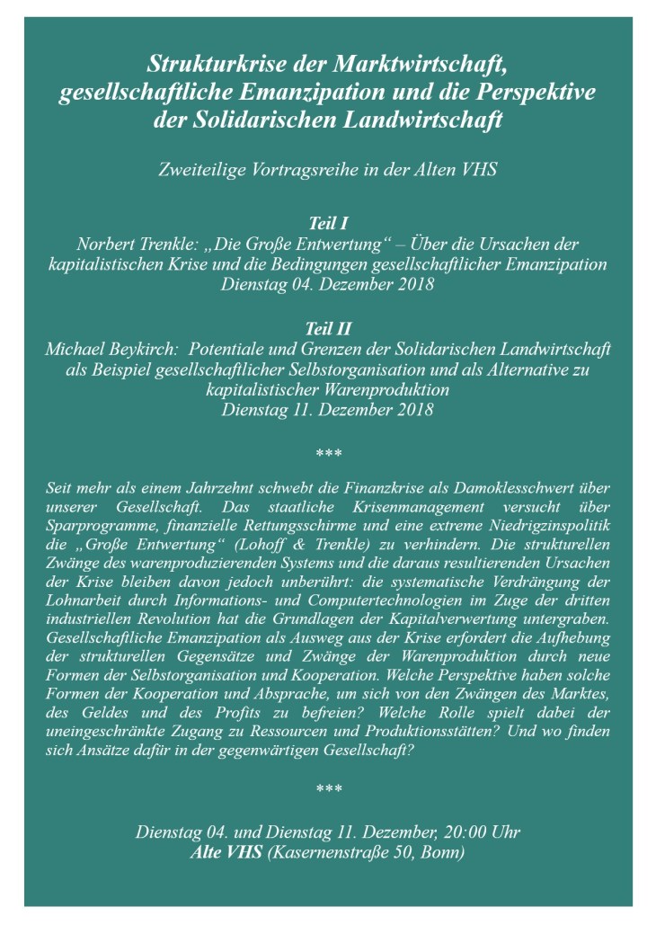 Flyer Alte VHS Vorderseite neu